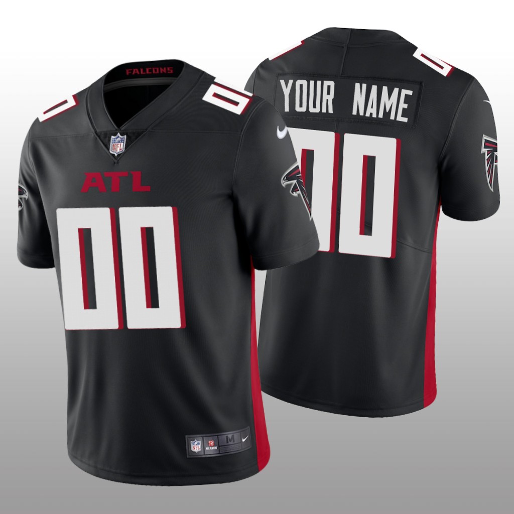 Men's Atlanta Falcons Customized New Black Alternate Vapor Untouchable NFL Stitched Limited Jersey